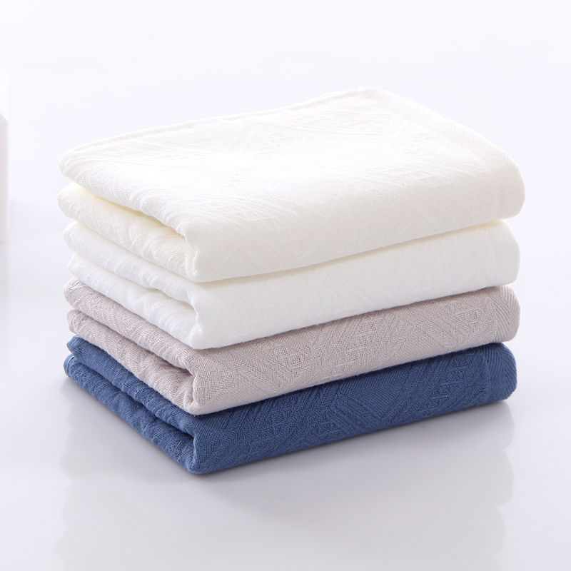 图强3条装纯棉纱布童巾男女宝宝儿童成人柔软吸水全棉洗脸小毛巾