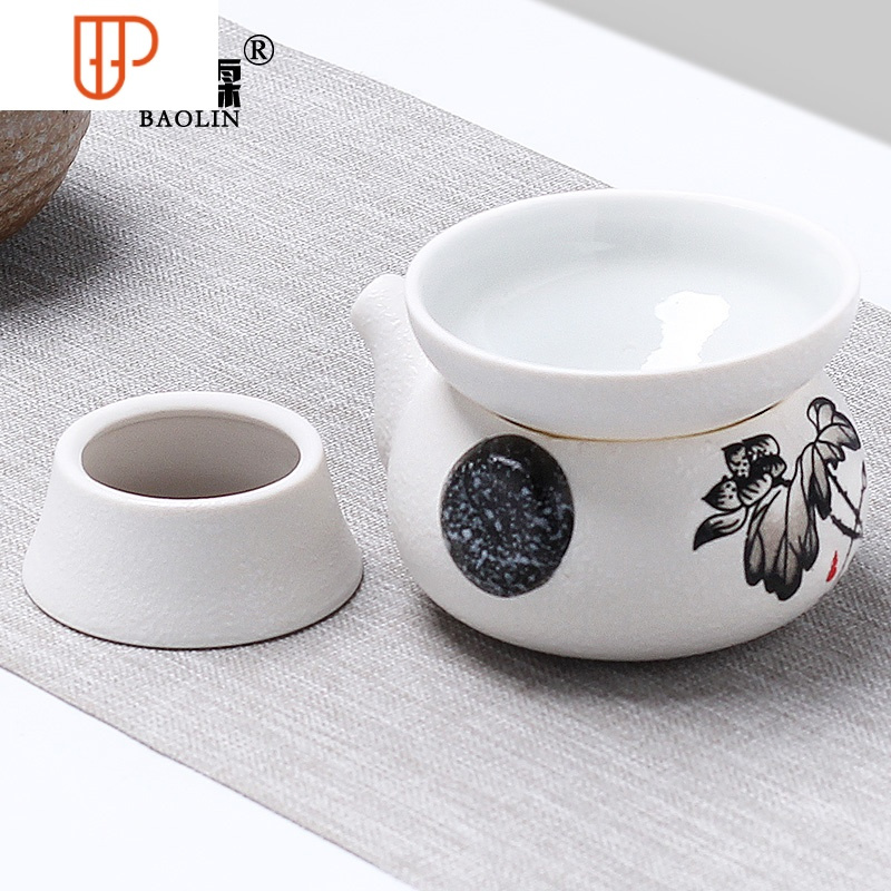 骨瓷茶具公道杯茶漏套装分茶器一体分旅行茶具装茶器公平杯公道杯 国泰家和 公道杯+送茶漏-雪花清韵荷花