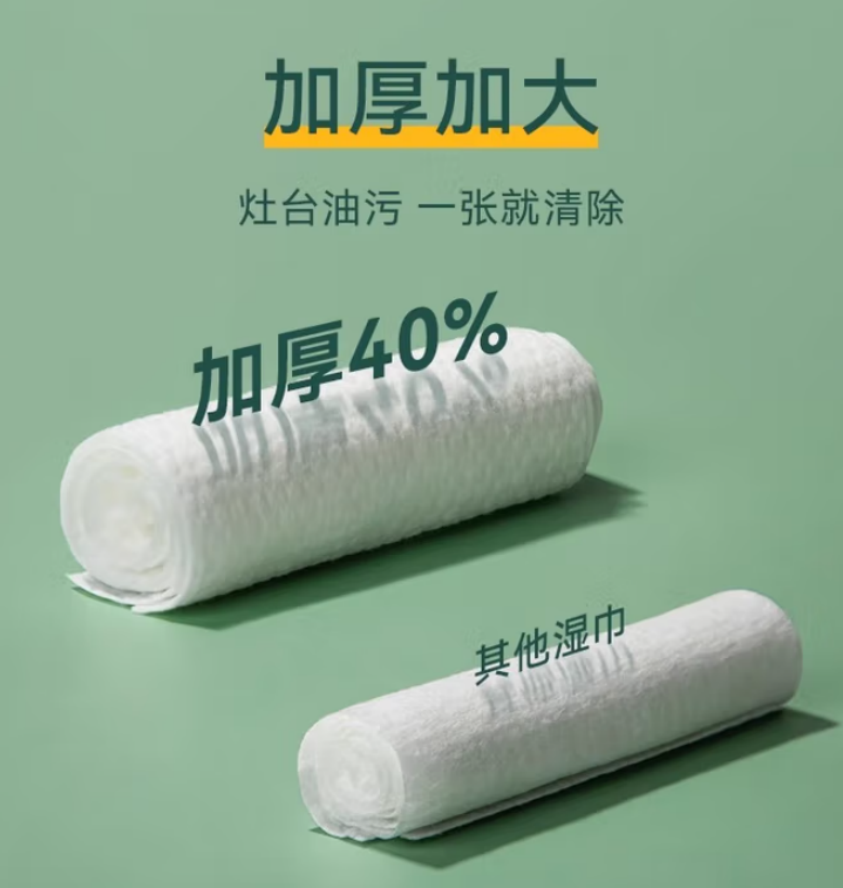 海氏海诺 厨房清洁湿巾 (80抽) 24包/箱 1箱高清大图