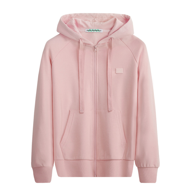 马克华菲100棉新款时尚女式纯棉连帽开衫卫衣休闲上装女卫衣