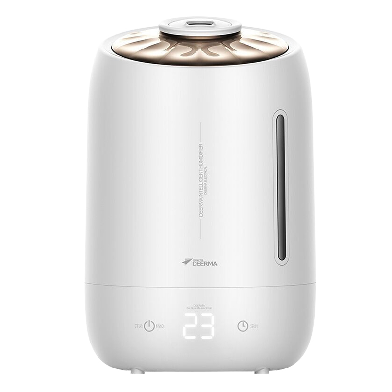 德尔玛(Deerma) 加湿器 5L大容量 家用卧室静音 迷你香薰空气加湿 DEM-F600 BK