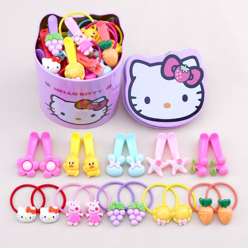 韩版儿童宝宝小女孩橡皮筋扎头发可爱卡通公主头绳头饰发圈发绳10个