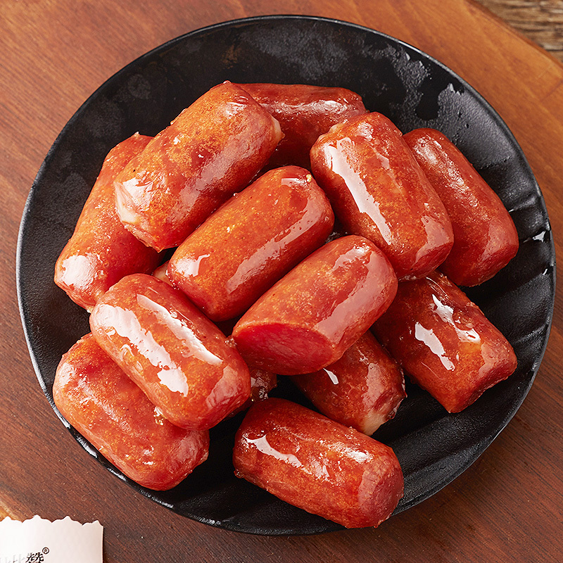 比比赞（BIBIZAN）猪肉枣混合味300g熟食即食36包肉枣肉肠休闲零食品迷你