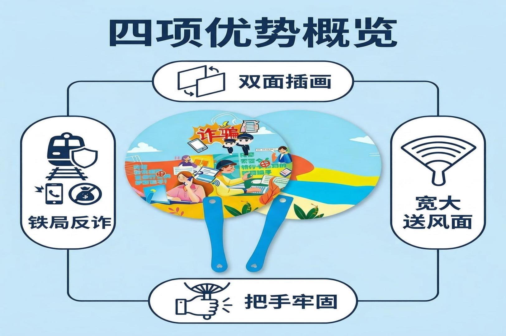 哈志友 单位定制广告扇 预防宣传扇高清大图