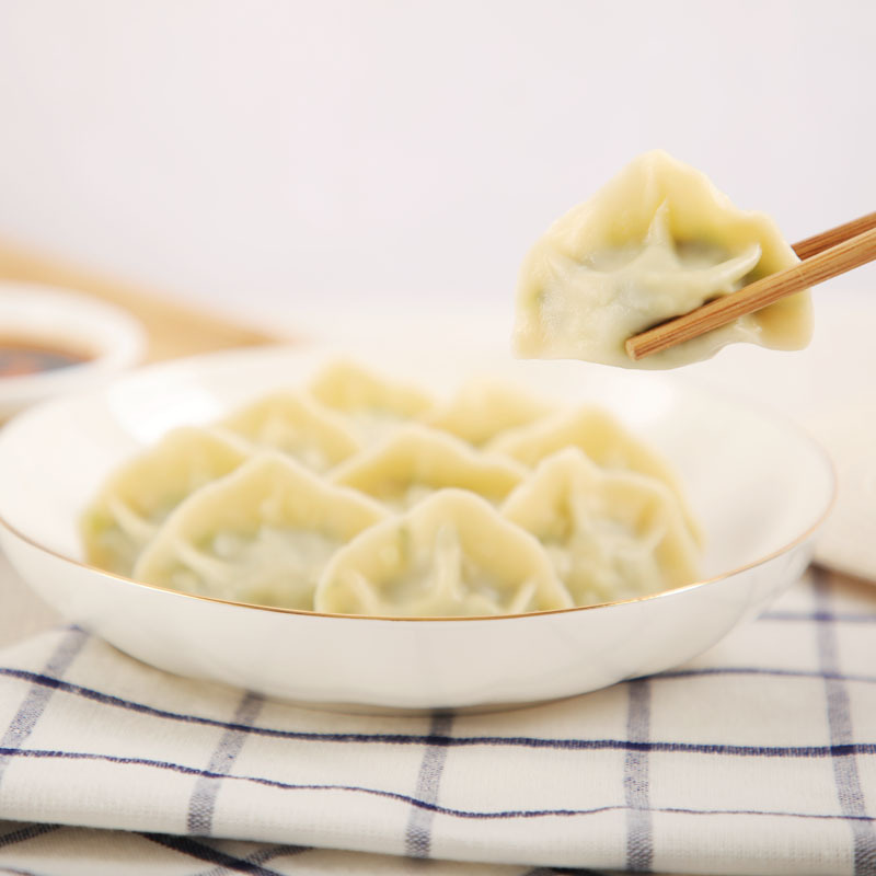 思念素水饺韭菜鸡蛋1000g
