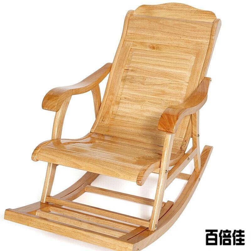 新款创意摇摇椅休闲椅躺椅逍遥椅阳台午睡椅老人躺椅摇摆椅实木摇椅壹德壹