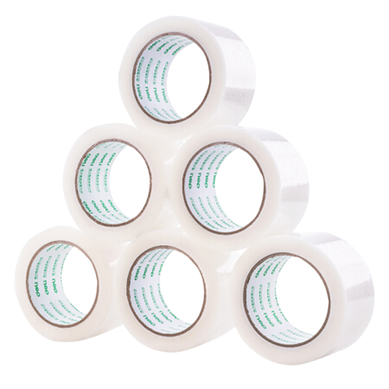 得力 33301 高品质高透明封箱胶带打包胶带 办公用品 60mm*100y*45um(91.4m/卷) 24卷/箱