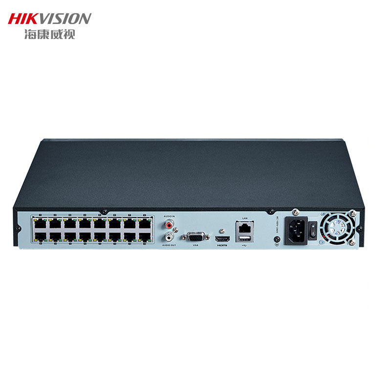 海康威视 HIKVISION DS-7816NB-K2/16P网络硬盘录像机 H.265高清监控主机 16路