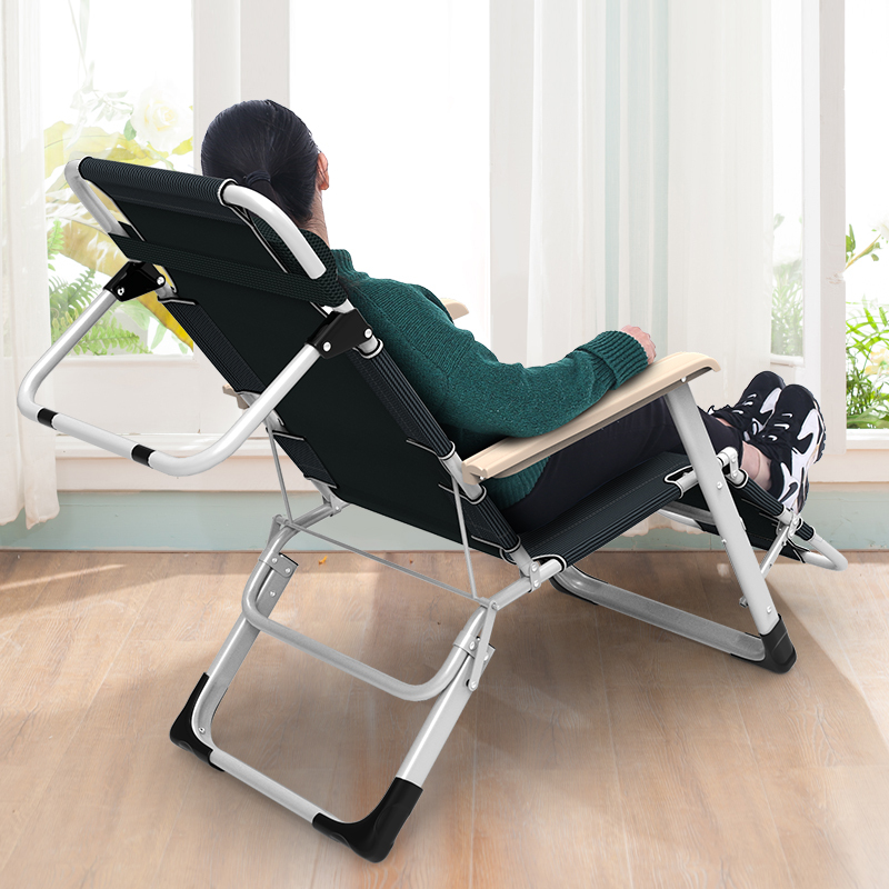 瑞仕达折叠躺椅午休午睡床靠背靠椅子懒人沙发滩家用休闲便携阳台