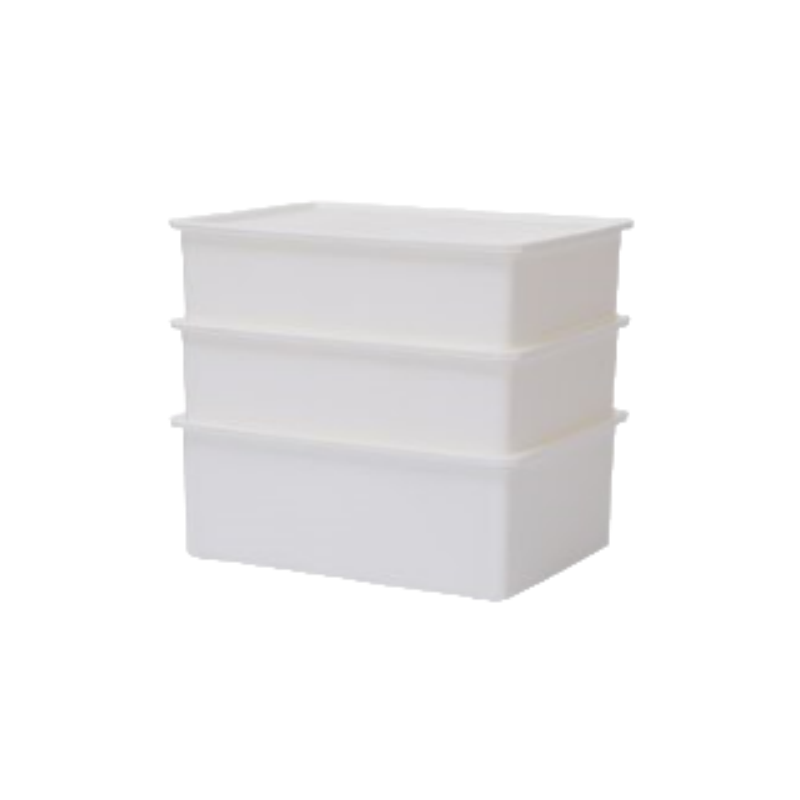 佳帮手简约衣物收纳盒3件套JBS-SNH-9130-JWT