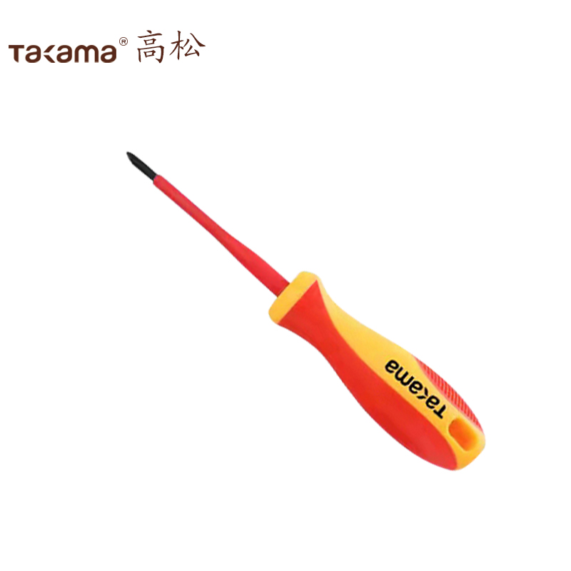 高松takama VDE双色绝缘耐压螺丝批十字3*60mmv423060 /1把 VDE双色绝缘耐压螺丝批十字3*60mm