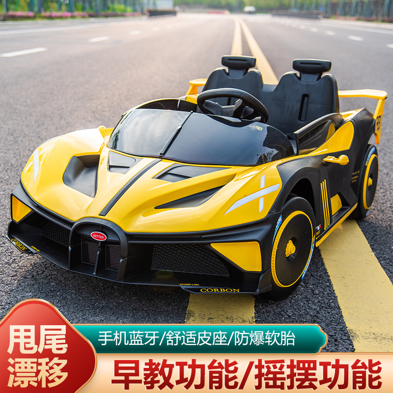 小嘎子儿童电动车806布加迪电动汽车2-10岁四轮电瓶车四驱动大电瓶赛车高清大图