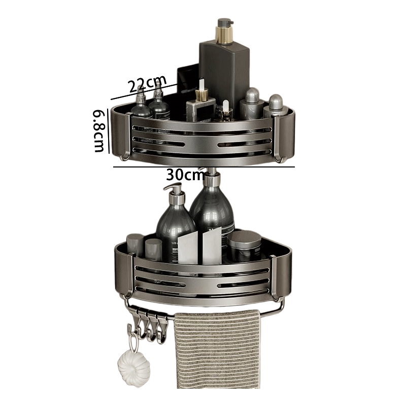 豫汉迎三角四方毛巾架 毛巾架双层个