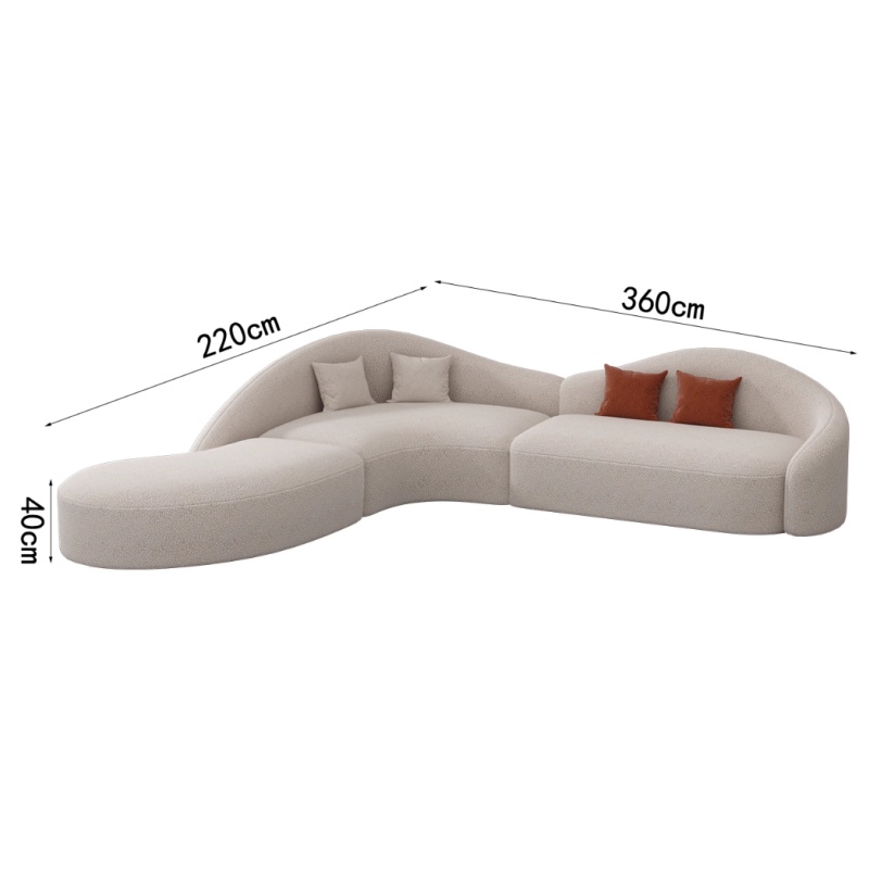璎蕙 弧形沙发2.4m 张高清大图