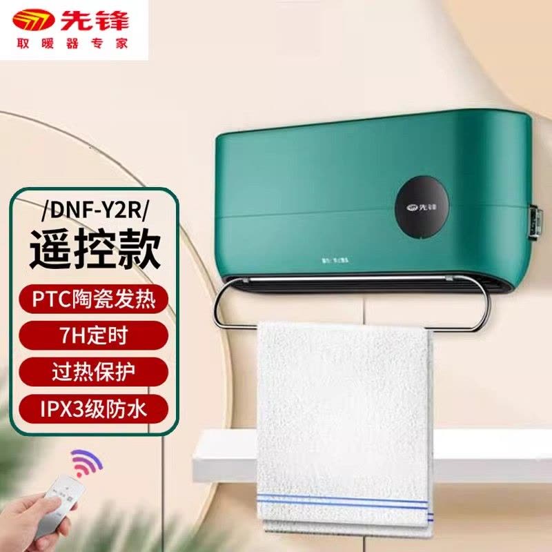 先锋取暖器 壁挂式暖风机DNF-Y2R遥控电暖器 室内加热器电热风图片