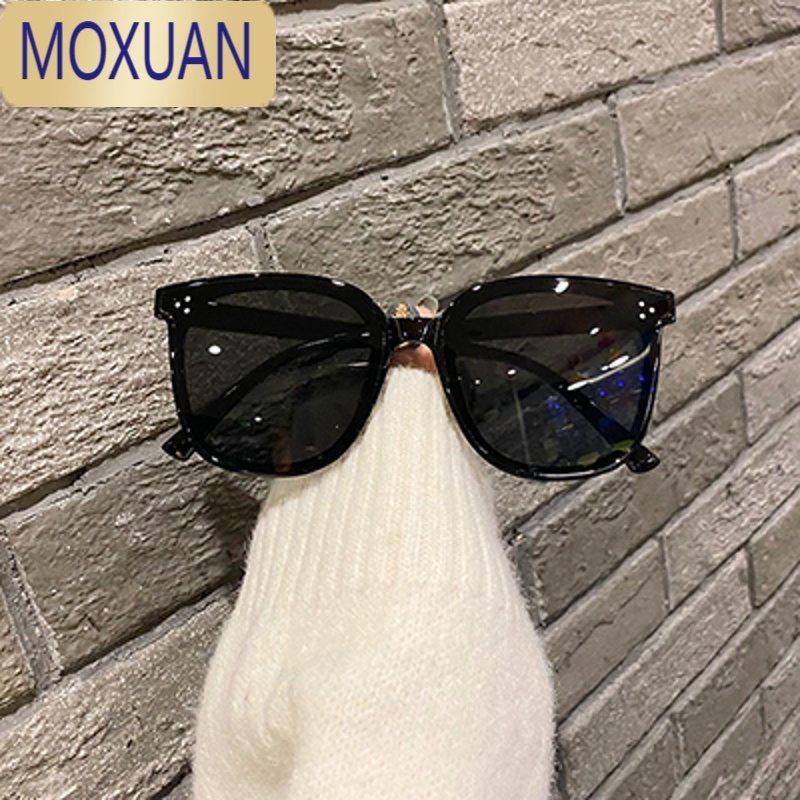 MOXUAN大框防晒ins款女圆脸大脸显瘦方框小脸墨镜开车男太阳镜