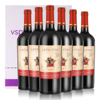 星得斯(SIDUS WINE)H600美乐赤霞珠干红葡萄酒 750ml*6瓶整箱 智利原瓶进口红酒