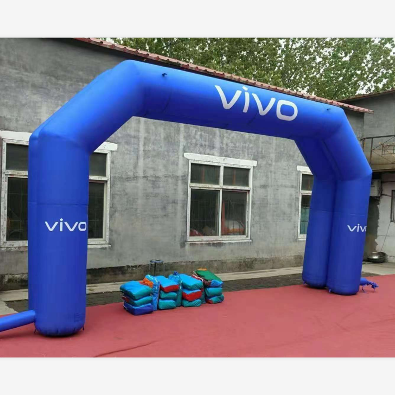 优橙 户外菱形双胞胎拱门户外庆典气模卡通拱门 可定制LOGO 颜色图案可定