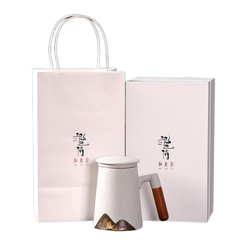 五拾缘 远山木柄-泡茶杯(2个一组)WSY-21D02