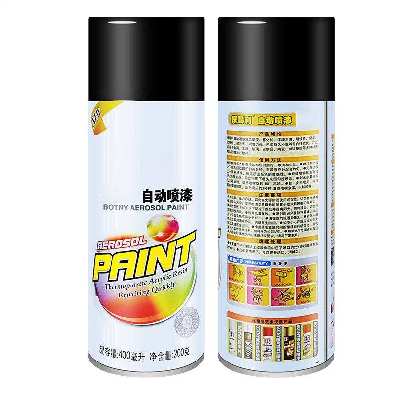 普得为 亚光色自喷漆400ML*12瓶亚光黑(单位:瓶)