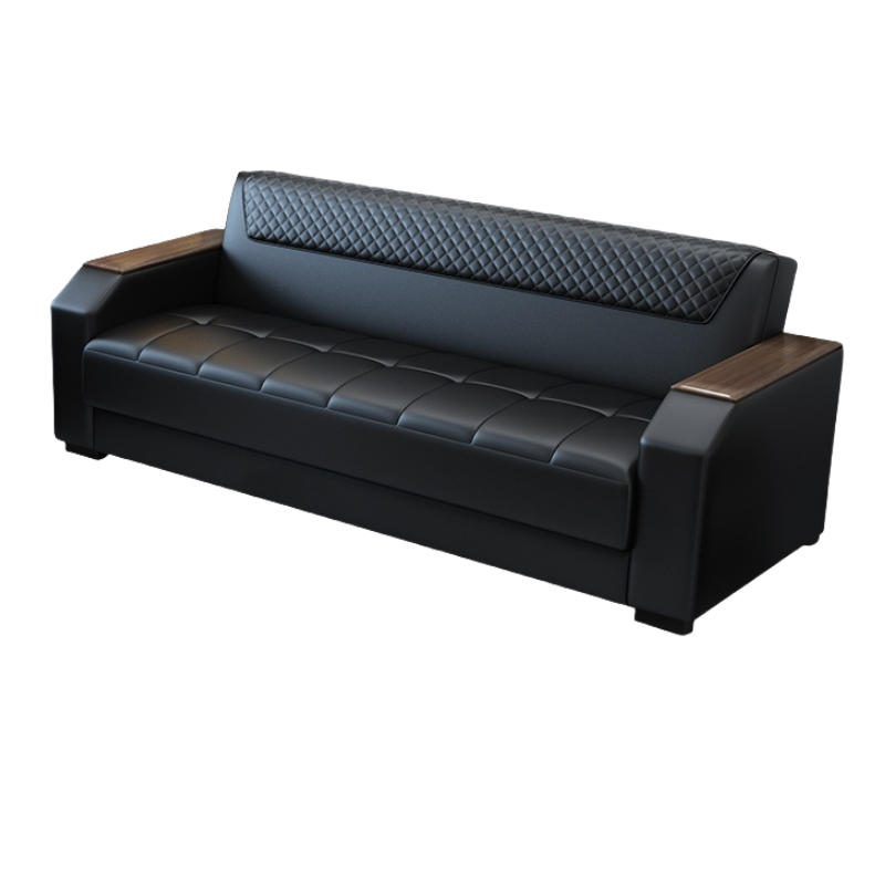 悦兴诚商务办公沙发三人位185*78*78cm张高清大图