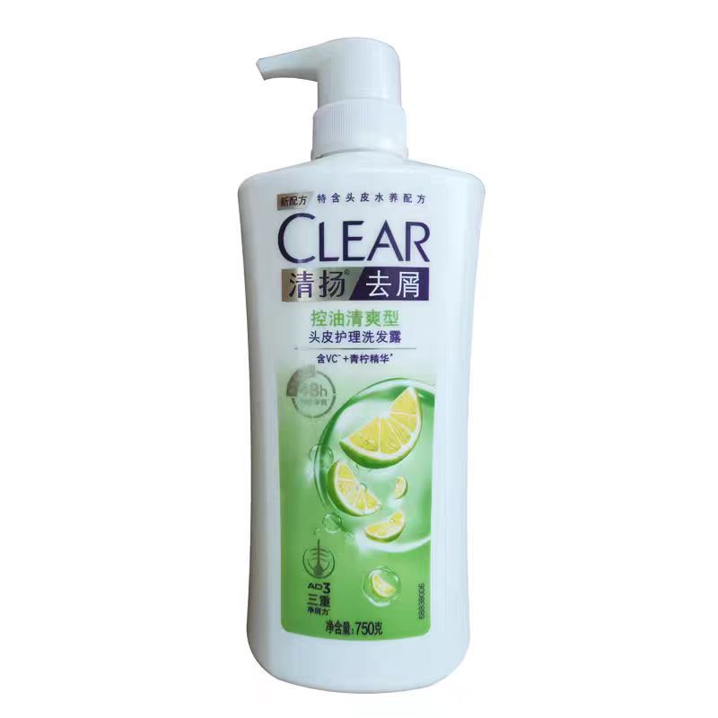 清扬 洗发水清爽控油水润洗发露 750ml 1瓶高清大图