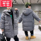 可莉允中大男童冬装棉服2022新款儿童洋气男孩中长款羽绒棉衣加厚外套潮