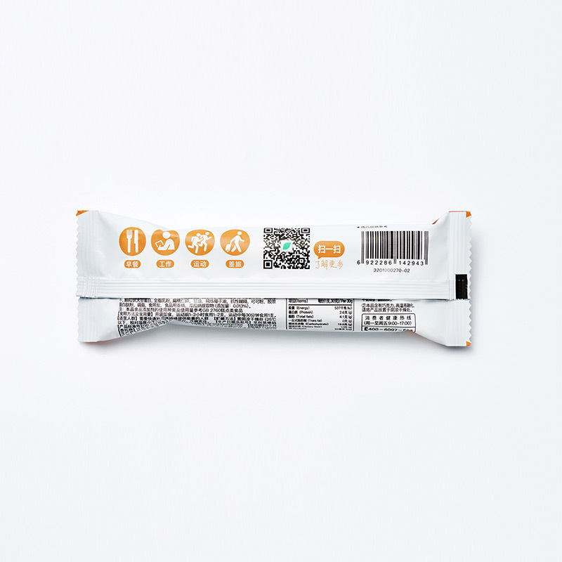 alandv艾兰得威谷物能量棒巧克力味健身餐 便携饱腹代餐30g单支