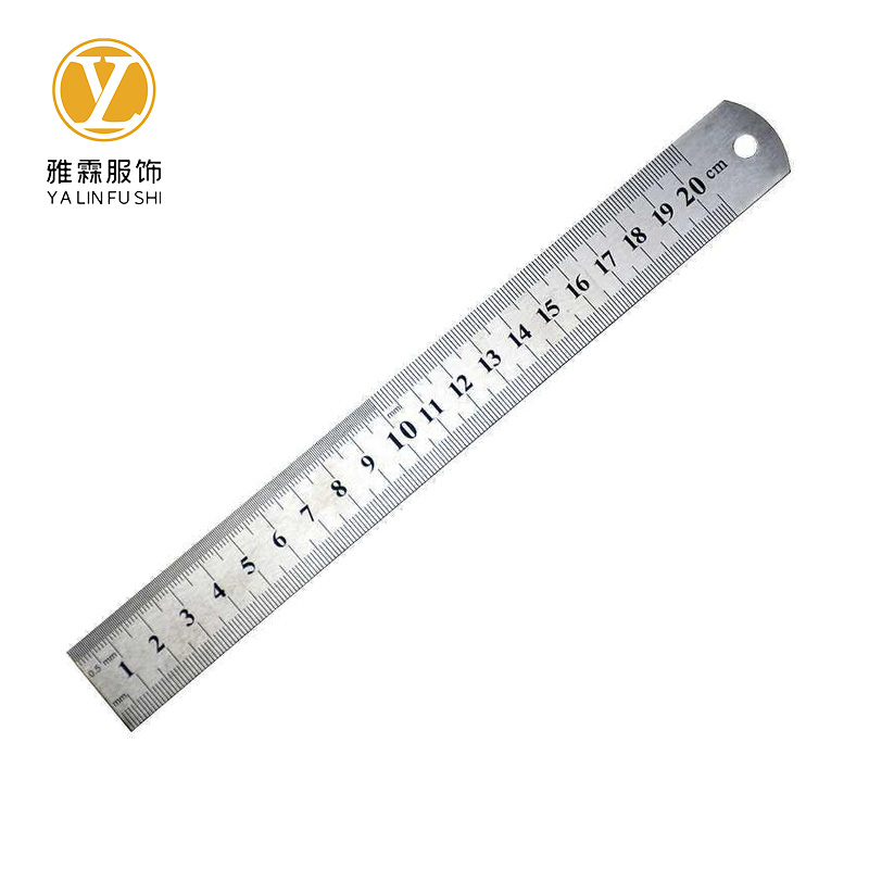 雅霖服 钢板尺20cm 把高清大图