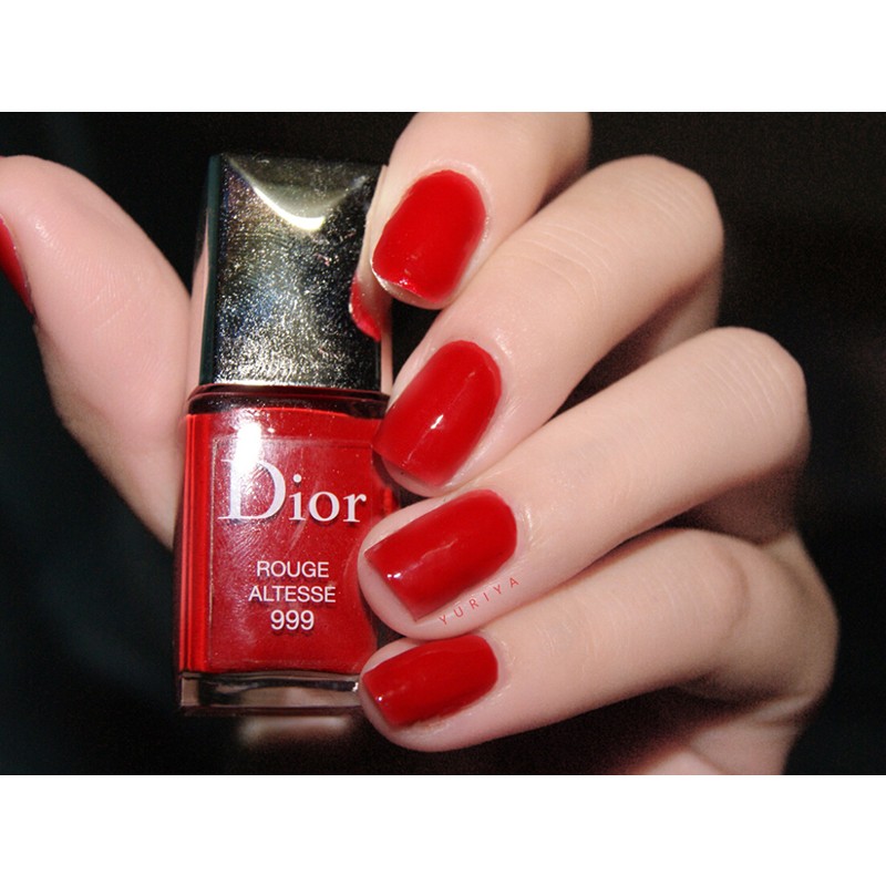 迪奥(Dior)指甲油炫亮持久滋养强韧打底显白美甲底油 999#正红色高清大图