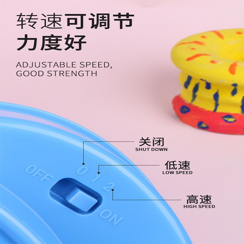 专用陶泥4包 [不含陶艺机器] 儿童陶艺女生玩具6岁软陶泥套装粘土工具材料diy手工制作生日礼物