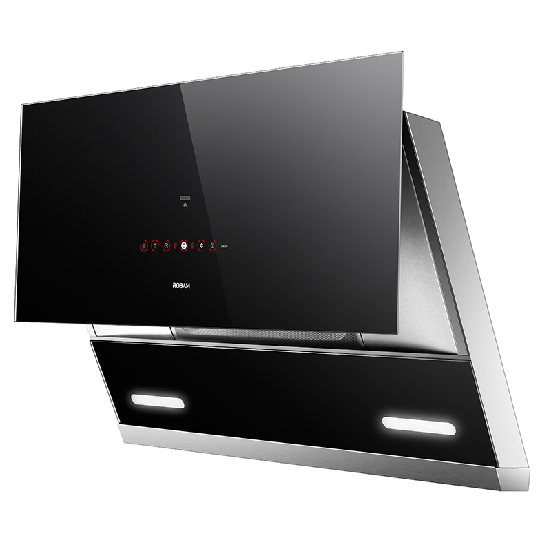 老板robam烟灶套装5900s9b33221m06侧吸巨幕拢吸智能挥手烟机防爆