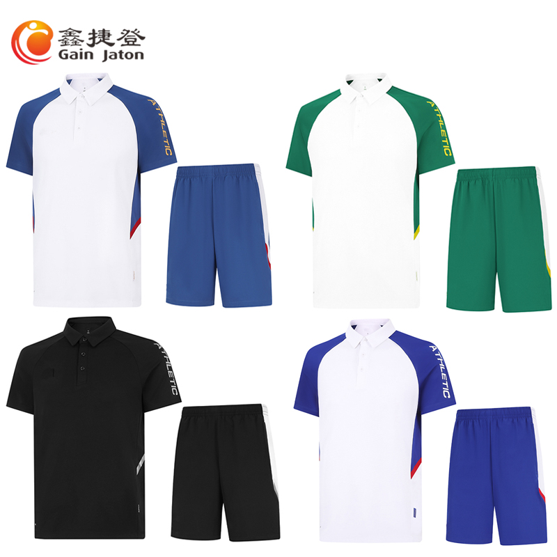 鑫捷登 品牌同款POLO短袖短裤运动服AGRY-LNAWBW101系列 套高清大图