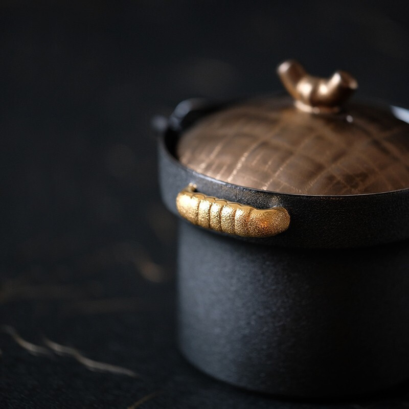 万仟堂(EDENUS) 蒸蒸日上·随手礼茶具粉青釉(一壶一海两杯一便携包)高清大图