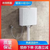 恒洁(HEGII)卫浴挂式蹲便器水箱蹲坑双按键厕所水箱H613