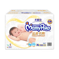 尤妮佳 (MamyPoko) 妈咪宝贝 云柔干爽纸尿裤/尿不湿 XL108片 男女通用(12-17kg)(国产)