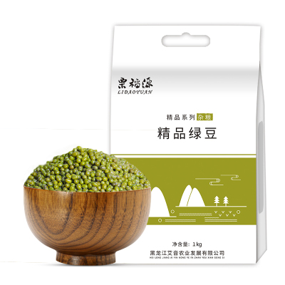 栗稻源 东北绿豆 五谷杂粮 粗粮1kg（绿豆粥 豆沙 可发豆芽打豆浆 真空包装）