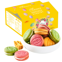 凡秀色马卡龙夹心饼干整箱350g*1箱网红小饼干马卡龙甜点办公室好吃的零食