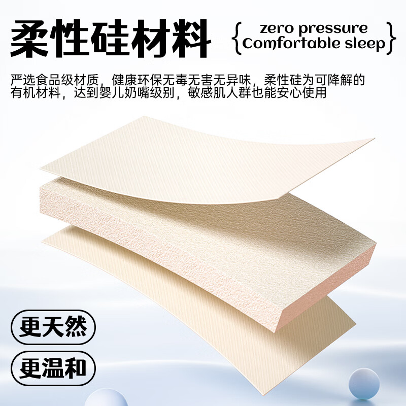 飞乐思 深睡云感枕颈椎护颈慢回弹四季通用硅胶枕 单只枕头高清大图
