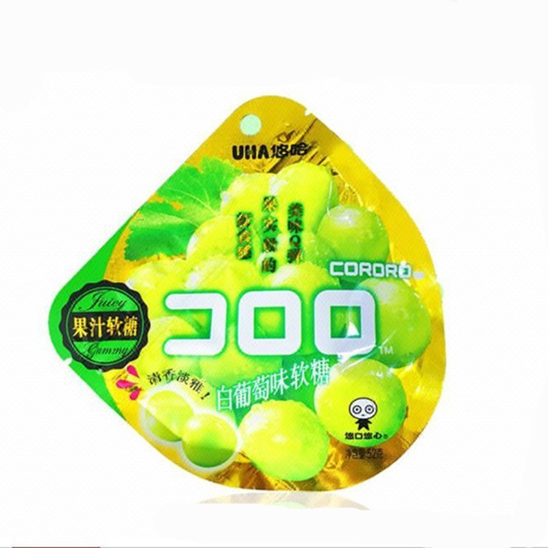 悠哈酷露露白葡萄味软糖52g