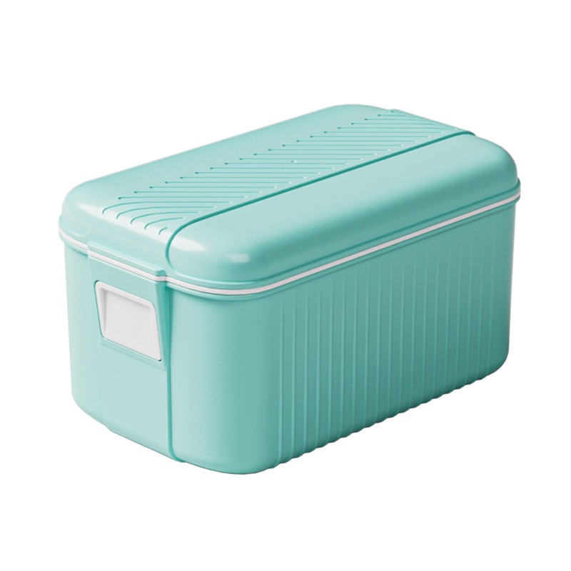 丽佳邦多功能香皂盒起泡器带盖沥水免手搓起泡盒创意家用滚轮肥皂盒 肥皂盒浅绿【1个装】