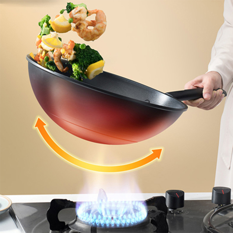 爱仕达（ASD）炒锅新不粘少油烟炒锅锅燃气适用家用炒菜锅32cm CL32U2Q