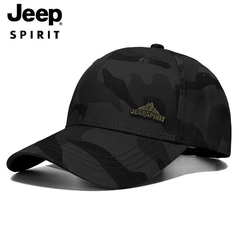 JEEP SPIRIT吉普四季款帽子男士迷彩棒球帽品质遮阳帽