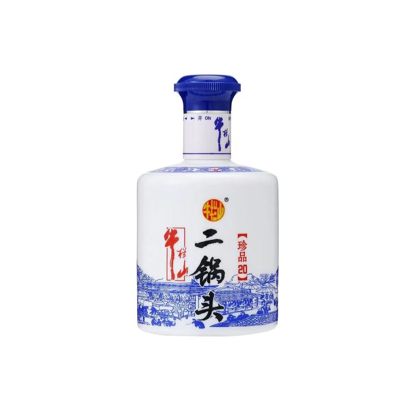 牛栏山珍品20二十二锅头白酒52度450ml6瓶整箱装