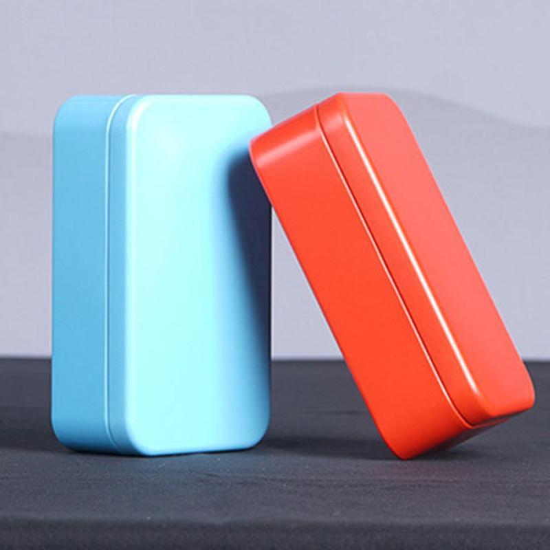 糖果盒迷你小号随身带便携日式铁盒可爱简约创意小收纳盒铁盒子银色