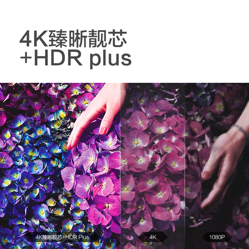 飞利浦 55PUF7165/T3 55英寸 2+16G内存 HDR技术 AI智能语音 4K全面屏液晶平板电视机