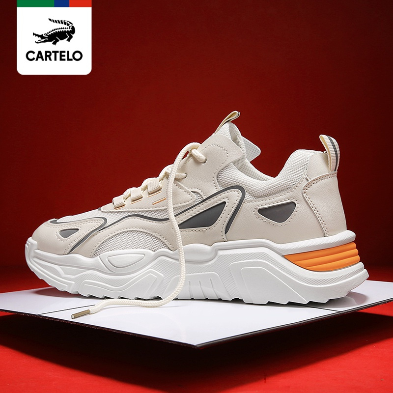 线下专柜同款卡帝乐鳄鱼cartelo新款潮流时尚老爹鞋运动休闲鞋男鞋