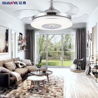 冠雅(GUANY)FS5038吊扇灯42寸家用客厅现代简约隐形带风扇电扇吊灯光源36W电机功率65W