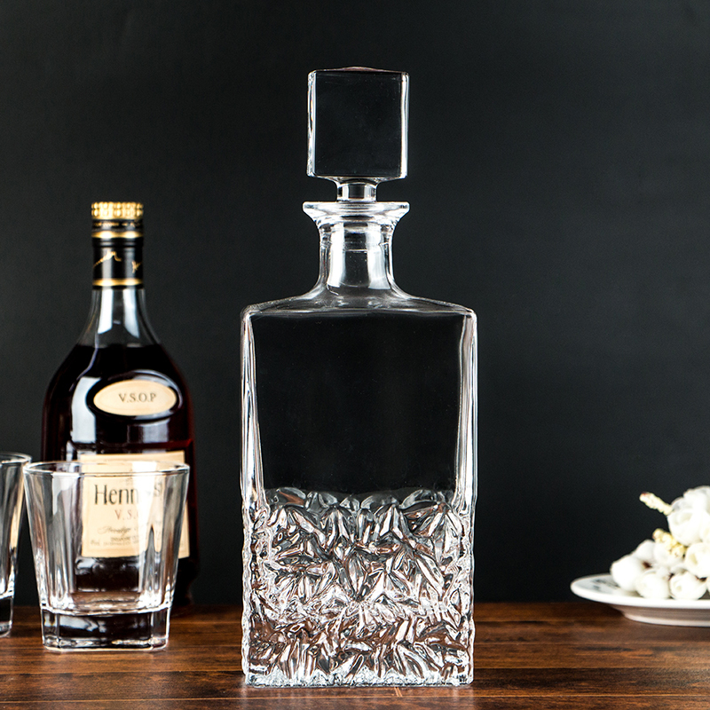 七段加厚无铅水晶玻璃洋酒瓶红酒瓶摆