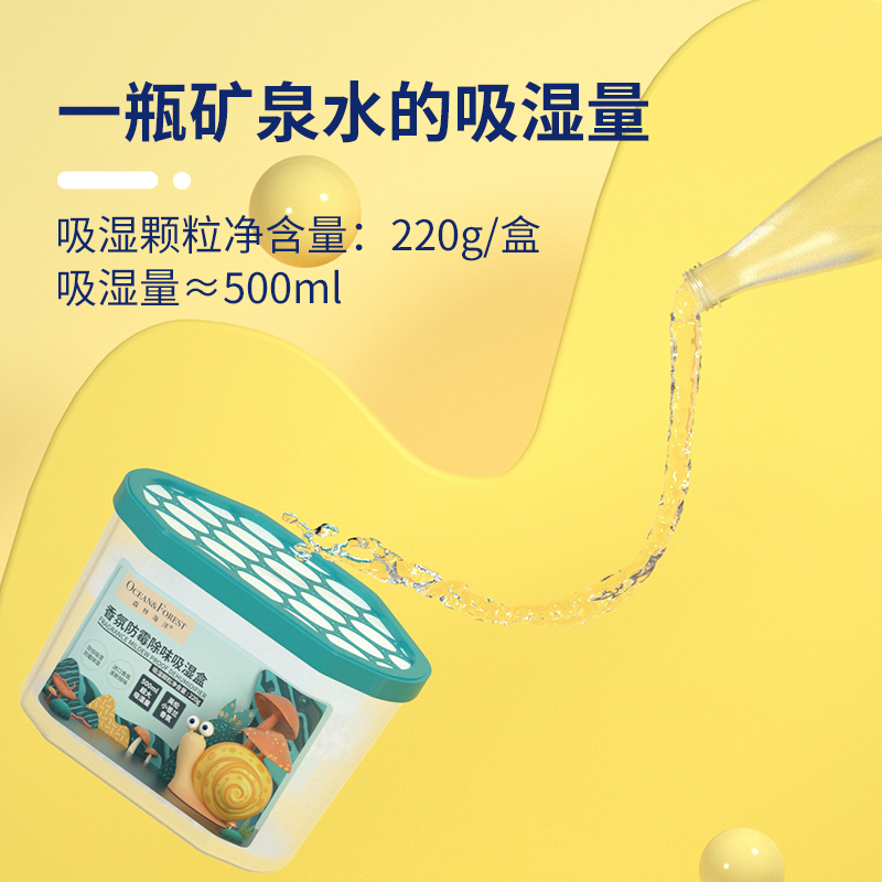 森林海洋 香氛防霉除味吸湿盒5盒/组*1高清大图